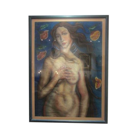 Interesting Nude Crayon Technique Niall Mullen Antiques