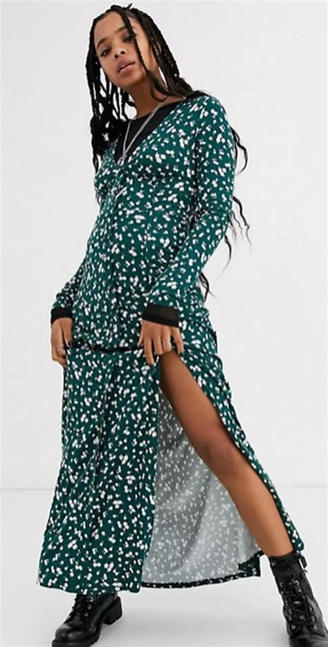 Pictures Asos Floral Green Maxi Dress Rsvp Live