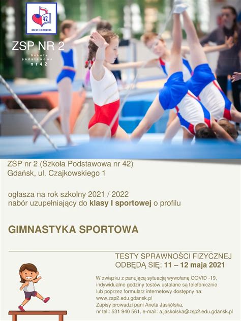 Rekrutacja Uzupe Niaj Ca Do Klasy I O Profilu Gimnastyka Sportowa