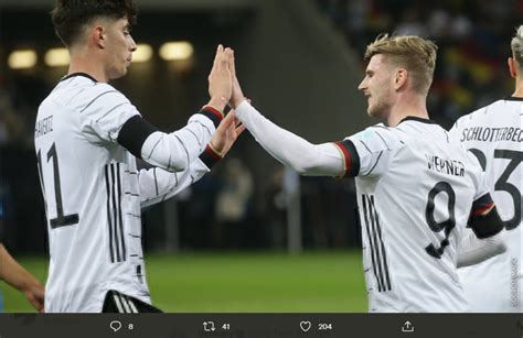 Hasil Jerman Vs Israel Kai Havertz Dan Timo Werner Cetak Gol Tim