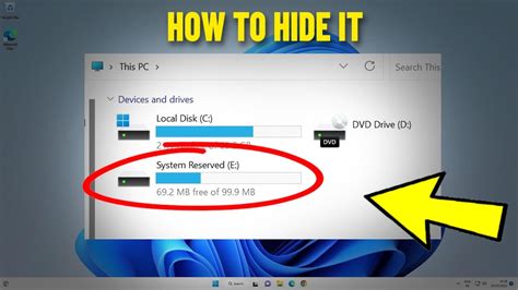 Hide System Reserved Partition In Windows 11 10 8 7 How To Hide