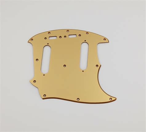 Metallic Gold Acrylic Pickguard For Us Mex Fender Standard Mustang