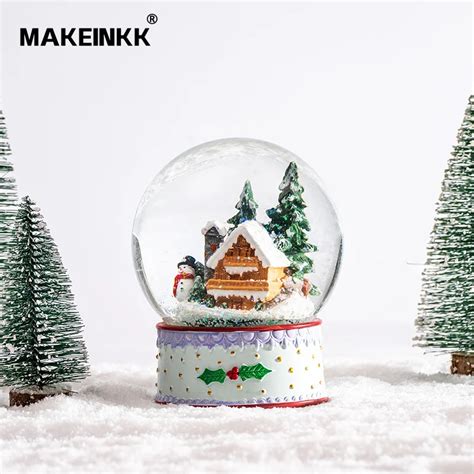 Christmas Gift Souvenirs Luxury Ornament Snow Ball Custom Snow Globes