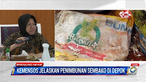 Soal Penimbunan Beras Bansos Di Depok Mensos Risma Buka Suara Youtube