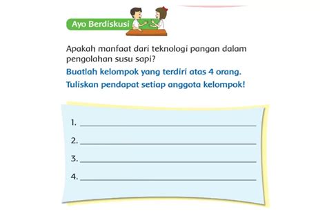 Kunci Jawaban Tema 7 Kelas 3 Halaman 41 Manfaat Teknologi Pangan