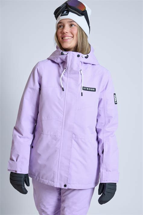 Aura Ski Jacket Pale Violet Womens Strobe