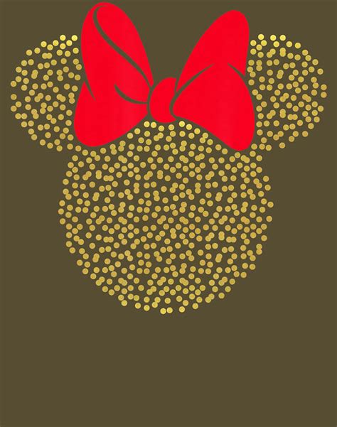 Disney Minnie Mouse Dotted Gold Icon Digital Art By Khanh Sac Dang Pixels