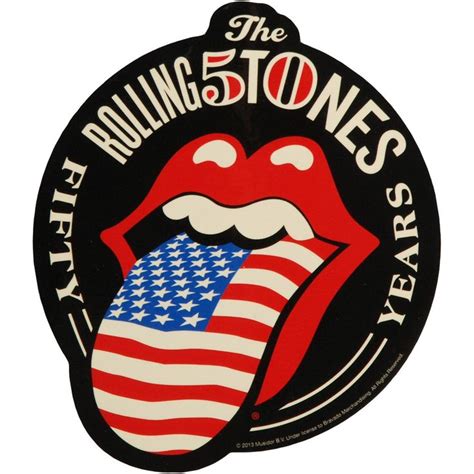 The Rolling 5t0nes Fifty Years Us Classic Tongue Logo Rolling Stones