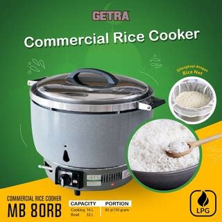 Jual Rice Cooker Gas Getra Mb Rb Penanak Nasi Commercial Piezo