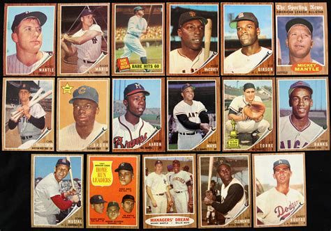 Lot Detail 1962 Topps Baseball Trading Cards Complete Set 598 598