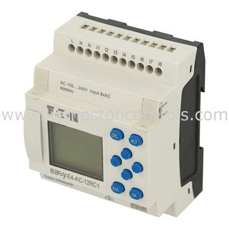 Moeller EASY E4 AC 12RC1 CONTROL RELAY DISPLAY EXPANDABLE ETHERNET