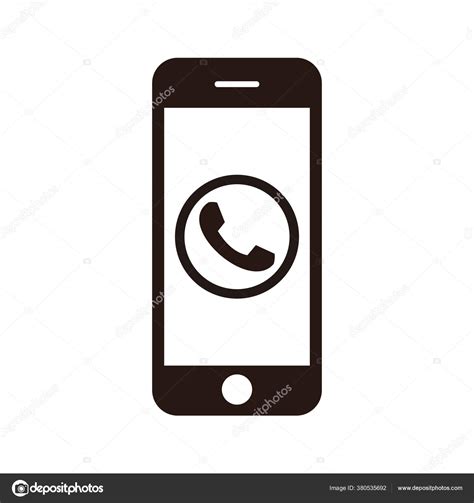 Phone Icon Vector Call Icon Vector Mobile Phone Smartphone Device Stock Vector by ©zo3listic ...