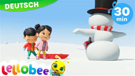 Magischer Schneemann Kinderlieder Lellobee Deutsch Cartoons für