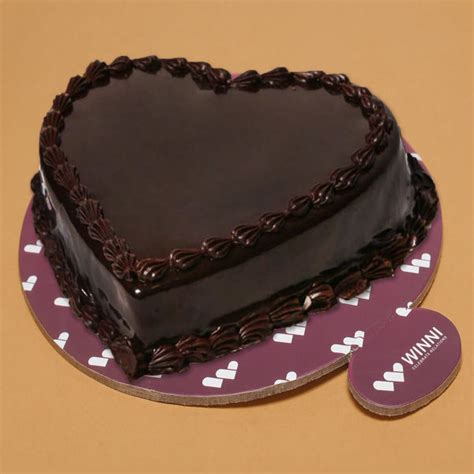 Chocolate Heart Shape Cake Winni