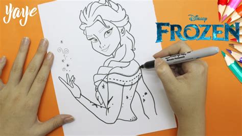 Como Dibujar A Elsa How To Draw Elsa Frozen Yaye Youtube