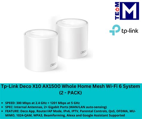 Tp Link Deco X Ax Whole Home Mesh Wi Fi System