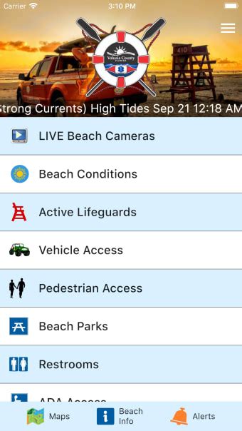 Volusia County Beaches for iPhone - Download