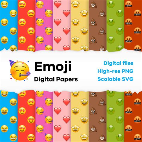 Emoji Digital Paper Png Svg High Resolution And Scalable Instant