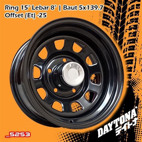 Jual Velg Mobil Besi Ori Daytona Offroad Baut X Ring Lebar