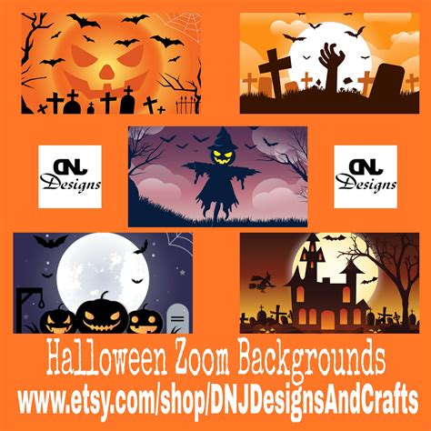 Halloween Zoom Backgrounds - Etsy