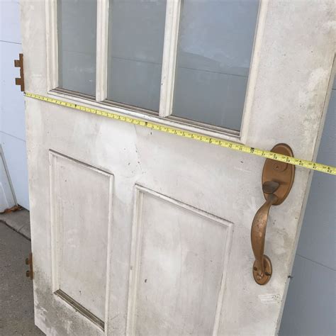 WOOD DOOR WITH MULTI-PANE WINDOW AND KICKPLATE - Cornerbids