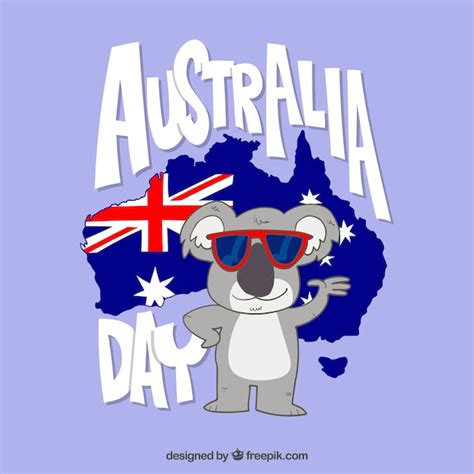 Free Vector Hand Drawn Australia Day Background