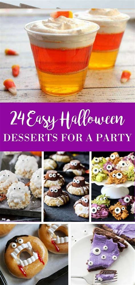 24 Easy Halloween Desserts For A Party Treats And Snacks To Celebrate