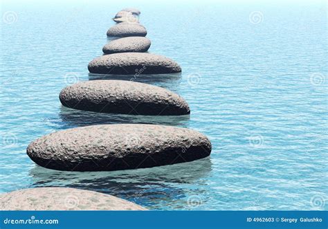 Rock In Water Stock Image Image Of Scene Range Landscape 4962603