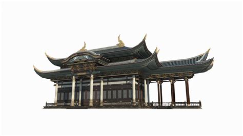 Small Palaces Of Ancient Asian Architecture Model - TurboSquid 2037847