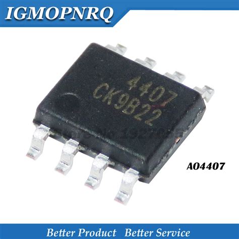 10pcs AO4407A SOP8 AO4407 SOP 4407 30V P Channel MOSFET free shipping ...
