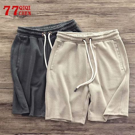 Pantalones cortos de algodón suave para hombre Shorts deportivos