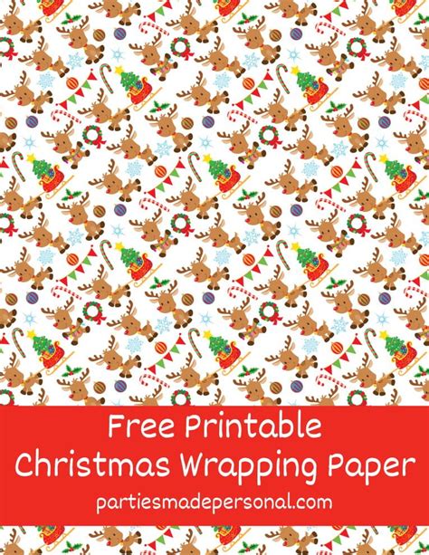 Christmas Printable Wrapping Paper - 20 FREE Designs | Parties Made Personal