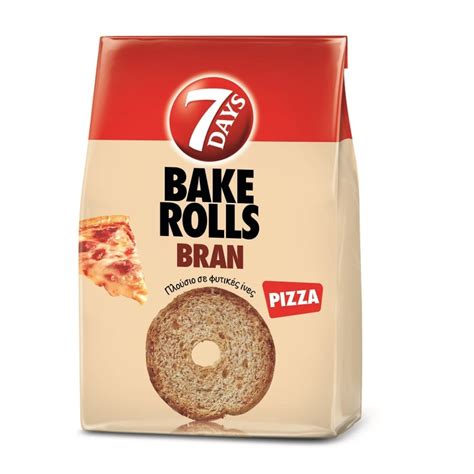 7days Bake Rolls Παξιμαδάκια Bake Rolls Pizza 160g Ab