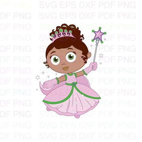 Princess Pea Super Why Svg Dxf Eps Pdf Png Cricut Cutting - Etsy