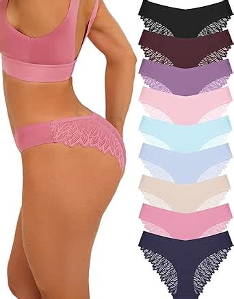 Finetoo Paquete De Ropa Interior Sexy Para Mujer Sedosa Sin Costuras Sin Costuras Bikini