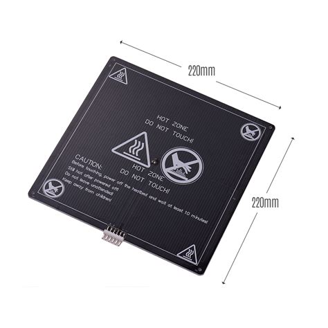Buy Anet D Printer Hot Bed Base Plate Heating Platform Heatbed Aluminum Plate Size