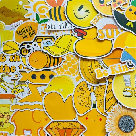 Yellow Stickers Etsy