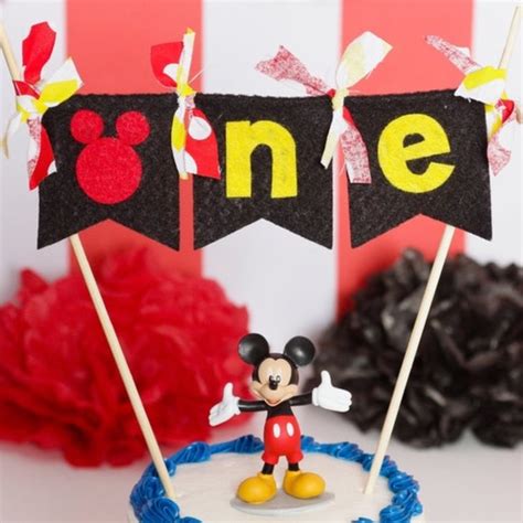 Myself Party Supplies Mickey Mouse St Birthday Cake Topper Poshmark