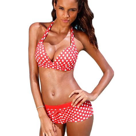 Bikini Female Separate Swimsuit Swimwear Women Dots Bikinis Women