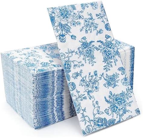 Amazon Gift Boutique 100 Blue Tuscan Guest Napkins Decorative Hand