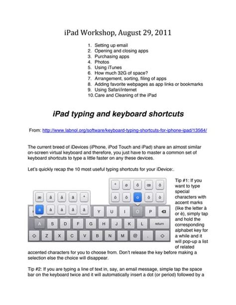 iPad Tips and Hints | PDF