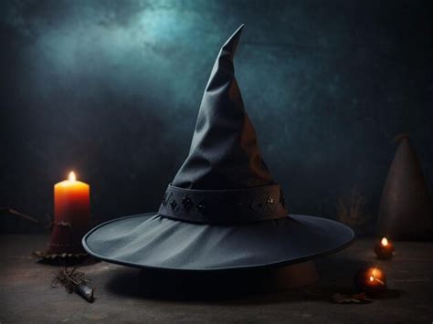 Premium AI Image | witch hat on scary background