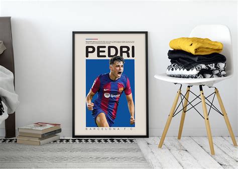 Pedri Poster Barcelona Poster Minimalist Pedri Print Art Etsy