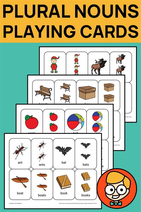 Plural Nouns Playing Cards Bundle Plurals Plural Nouns Nouns