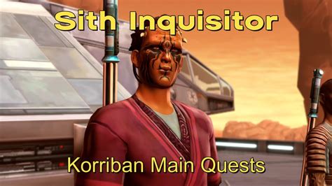 Swtor Sith Inquisitor Mostly Ls Korriban Main Quest Compilation