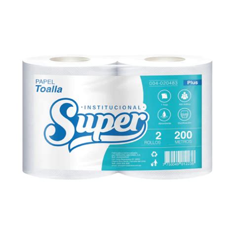 Papel Toalla Rollos X Mts Plus Super El Grande