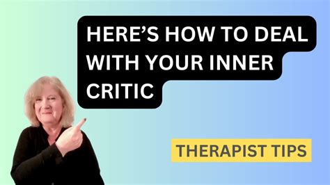 How To Get Rid Of Your Inner Critic Youtube