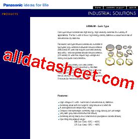 CR2477 Datasheet(PDF) - Panasonic Battery Group