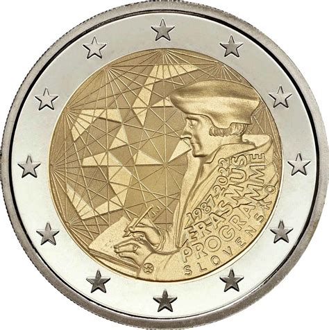 Slovakia Euro Coin Years Of The Erasmus Programme Proof