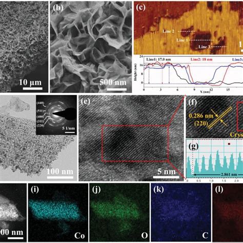 A Low And B Highmagnified Fesem Images Of Nco O C Nf C Afm